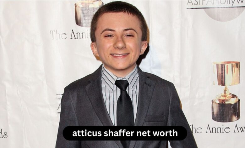 atticus shaffer net worth